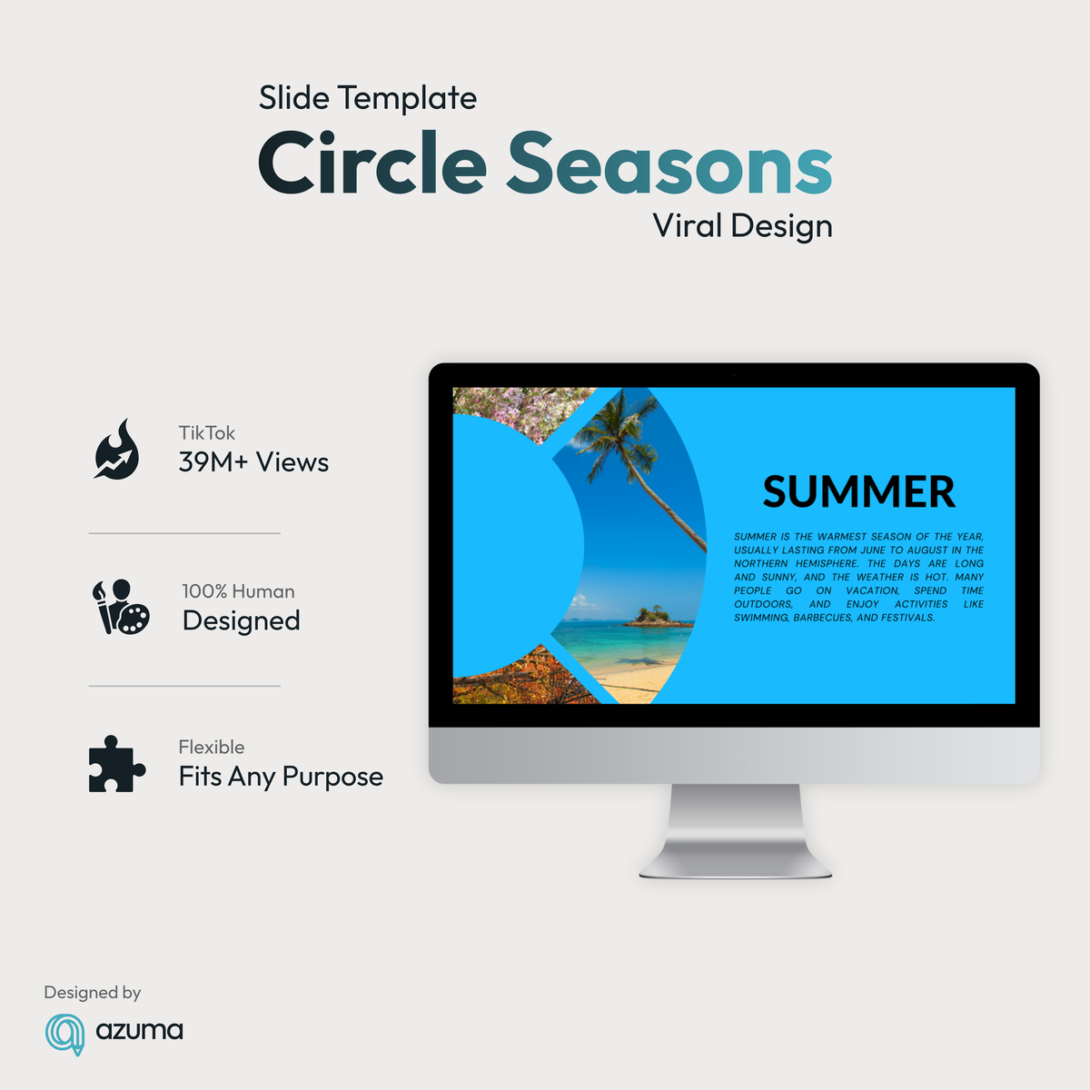 Circle Seasons Slide Template