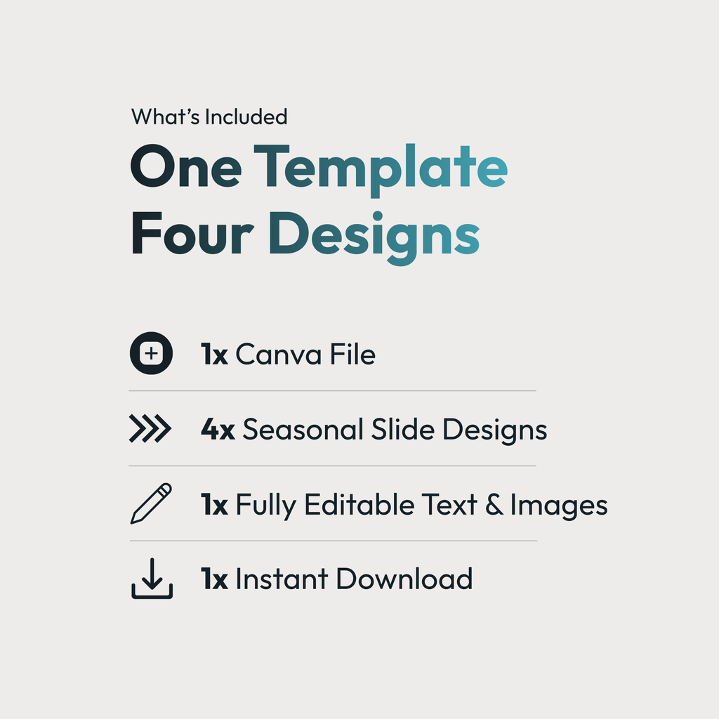 Circle Seasons Slide Template