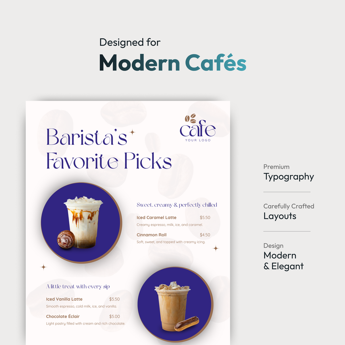 Café Social Media Canva Template Kit – Standard